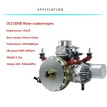 DLE120HD moteur de Drone 7,2kw hybride refroidi à l'eau générateur d'électricité moteur à essence Kit électrique